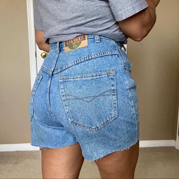Vintage High Waisted Jean Shorts - Picture 3 of 6